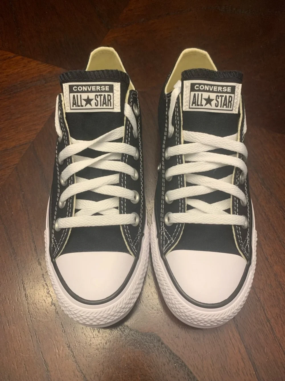 Converse Black & White Low Top Sneakers - Picture 3 of 6